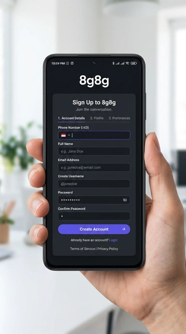 Panduan Registrasi Akun 8g8g untuk Pengguna Android