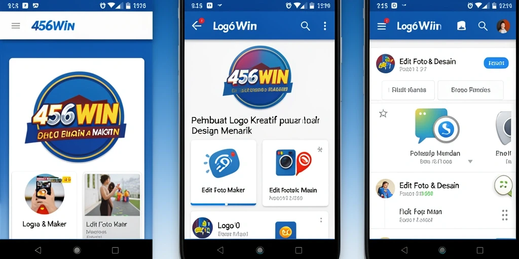 Antarmuka intuitif dan alat desain logo yang variatif.