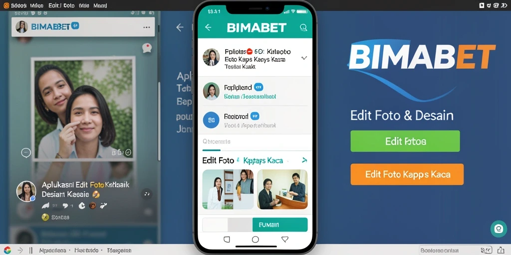 Antarmuka <strong>BIMABET</strong> yang interaktif untuk edit foto kertas kaca.