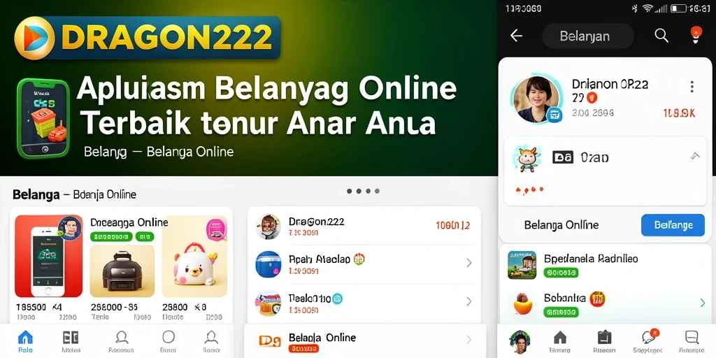 Antarmuka DRAGON222 menampilkan berbagai produk menarik untuk belanja online.