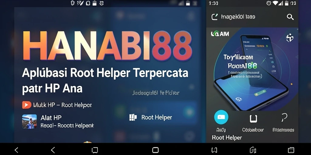 Tampilan antarmuka aplikasi HANABI88 yang modern dan fungsional.