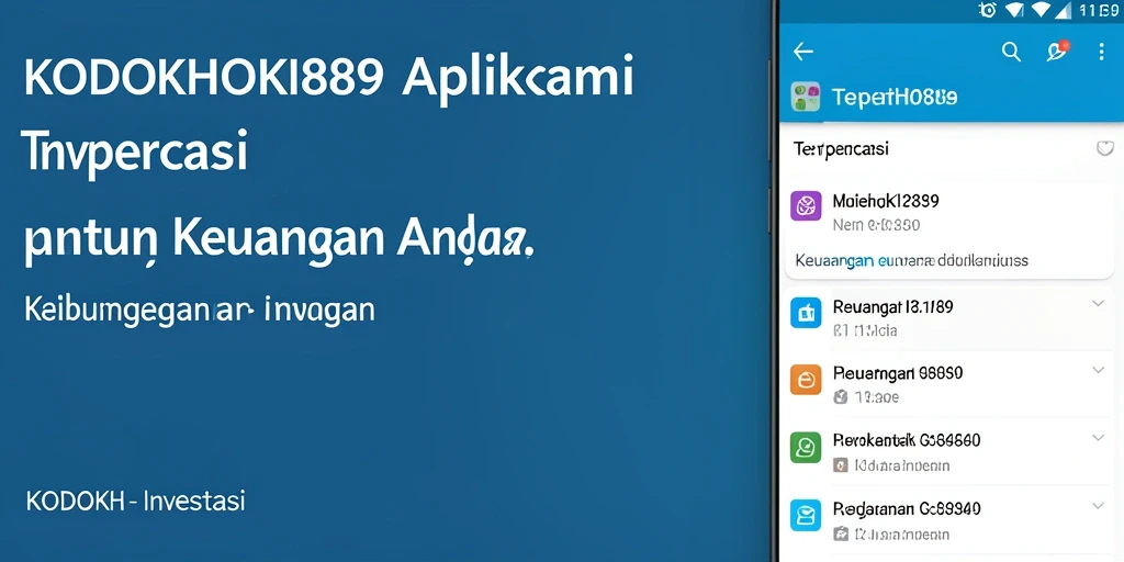 Antarmuka KODOKHOKI889 yang modern dan mudah diakses untuk investasi.