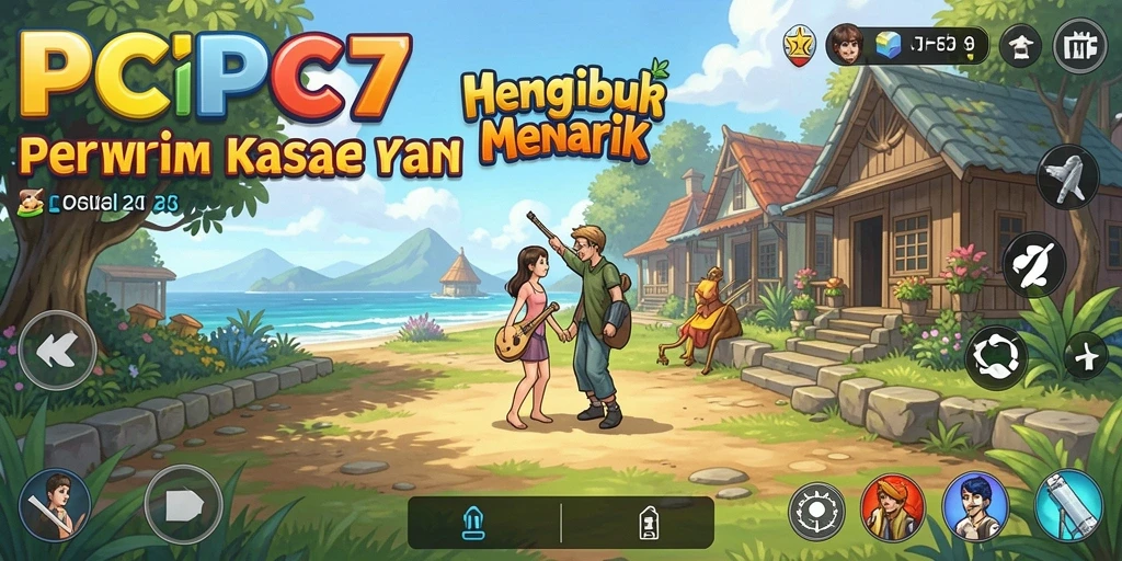 Tampilan antarmuka yang cerah dan intuitif dalam PCPC7.