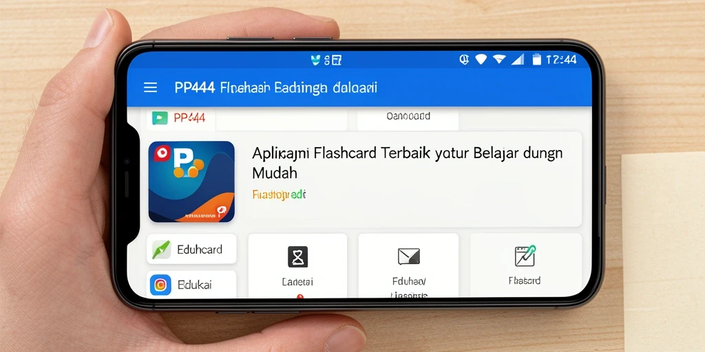 Tampilan antarmuka aplikasi PP444 yang menarik dan mudah digunakan.