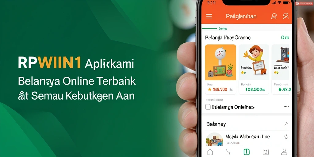 Antarmuka aplikasi RPWIN1 untuk pengalaman Belanja Online yang nyaman.